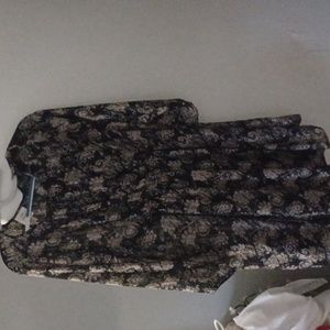 Pretty sheer black and gold dress